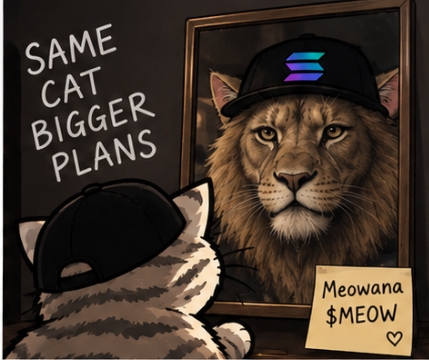 Cat seeing a lion in the mirror